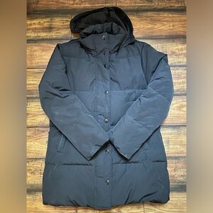 Banana Republic Warm Black Down Puff Jacket Coat Small